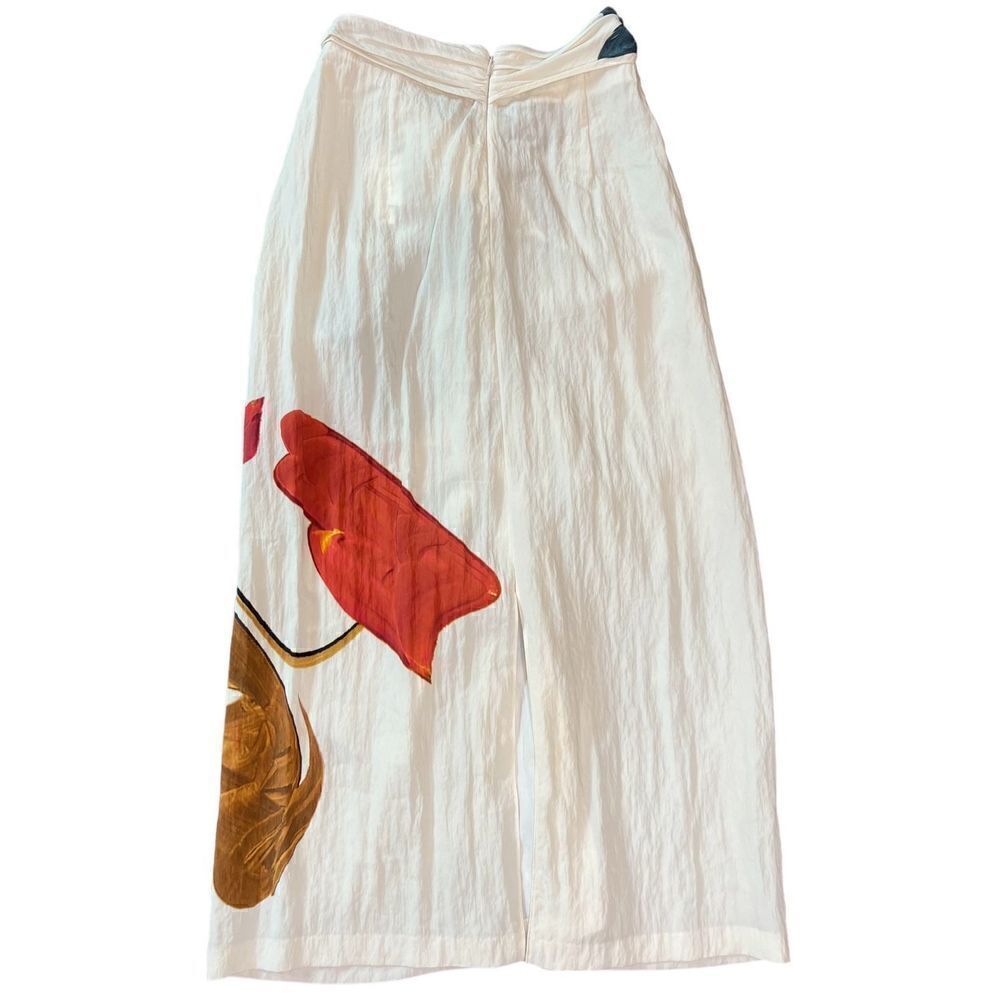 Vince Abstract Painted Draped Knot Skirt NWT Size XS - Picture 7 of 10
